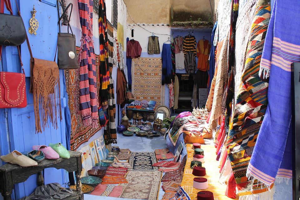 Un mercato tipico spesso visitato durante delle escursioni nel deserto in Marocco