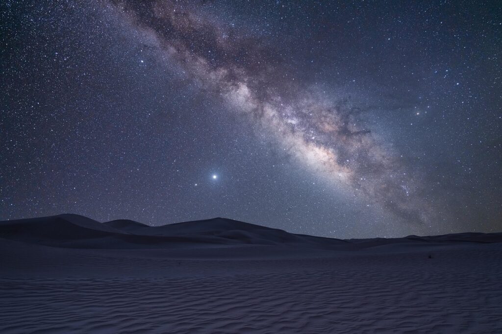 Un cielo stellato durante un'escursione nel deserto in Marocco