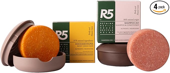 Un kit per l'Africa con shampoo e docciaschiuma solidi
